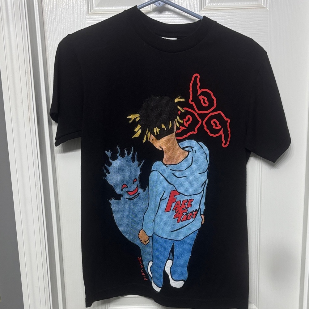 Black Graphic Kids T-Shirt with Colorful Design. Juice wrld 999 shirt